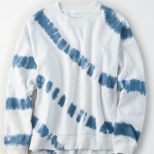 Blue tie die sweatshirt